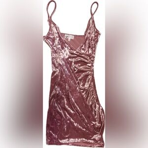 by the way. Velvet Mini Dress in Mauve | Sz XS